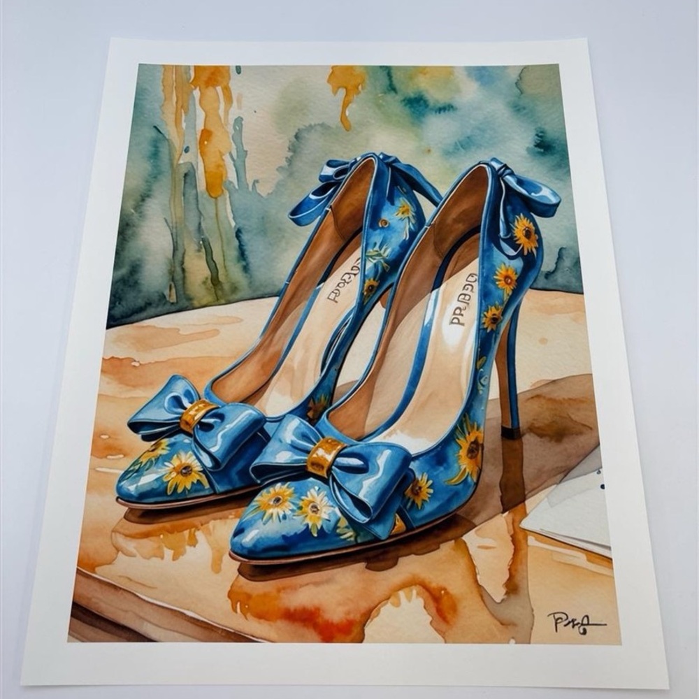 Heel fashion painting